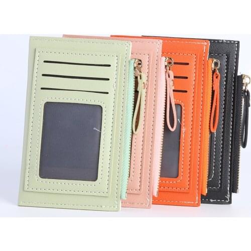 Bag Women 2021 Casual Women Wallet PU Solid Card Holder Money Bag Multi-slot Mini Purses Wallet Short Cover On The Passport