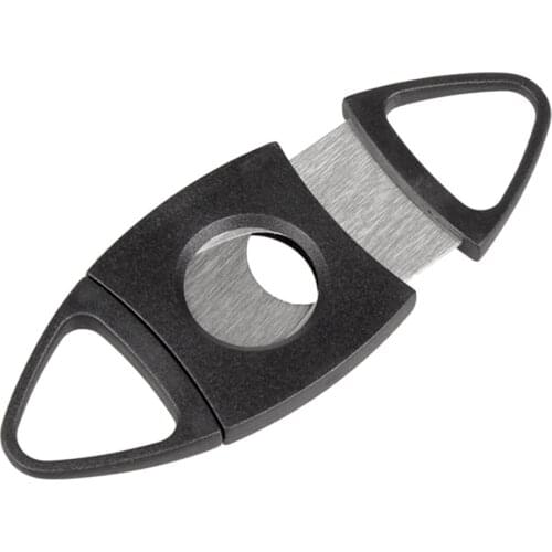 Practical Stainless Steel Round Head Cigar Cutter Portable Size Lightweight Cigar Cutter Scissors Tool With Plastic Handle