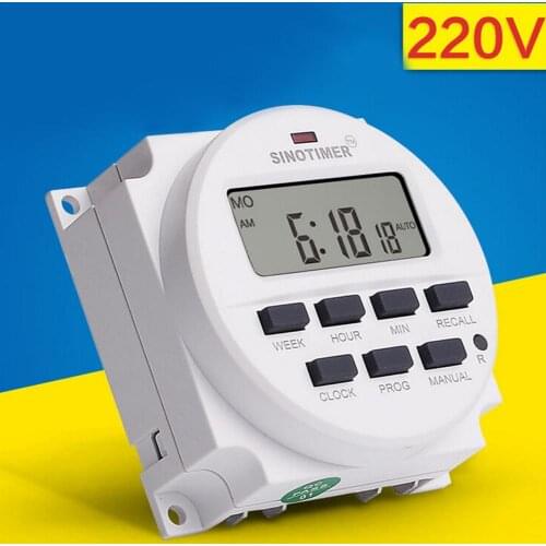 SINOTIMER 220V Programmable Control Power Timer Power Supply Timer