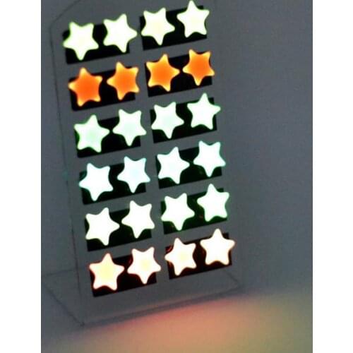 Fashion festive Glow Ear Stud Earring Neon Color Glow In Dark men women children candy color party club earrings New Xmas Gift