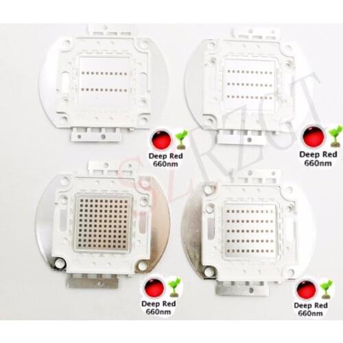 High Power LED Chip 660nm Deep Red LED Grow Light 660 nm 3W 5W 10W 20W 30W 50W 100W COB Emitter for Plant Growing Tank Aquarium
