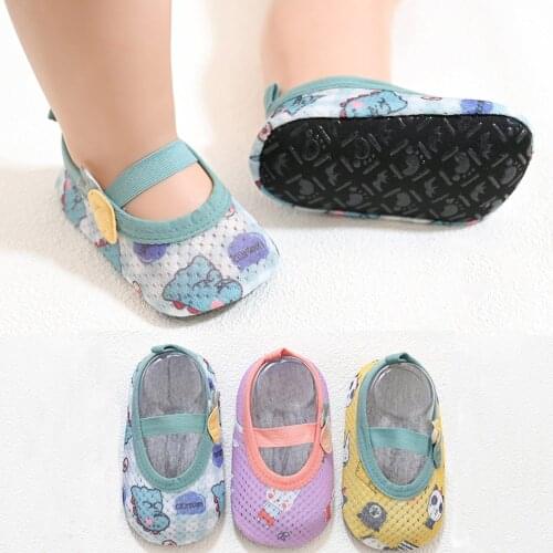 Baby Kids Boys Girls Shoe Cute Cartoon Printed Swim Water Shoes Barefoot Aqua Socks Non-slip Shoes Flats Simple Casual Kid Shoe