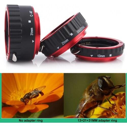 Camera Auto Focus Lens Extension Tube Ring Metal Interface Macro Adapter for EOS
