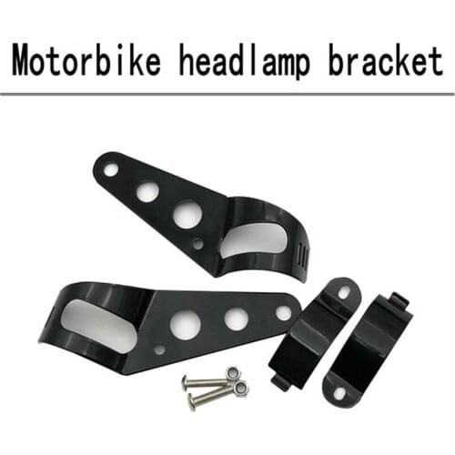 Universal 31mm-51mm Motorcycle Headlight Mount Brackets Fork Ear Motorcycle Black Mounting Bracket Waterproof