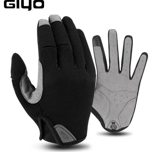GIYO full finger bicycle gloves touch screen MTB bicycle cycling gloves men and women thickened outdoor sports fitness gloves