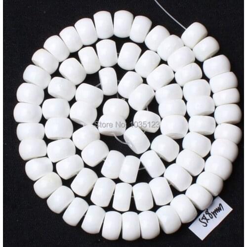 High Quality 5x8mm Natural White Shell MOP Rondelle Shape Loose Beads Strand 15" Jewellery Making w1410