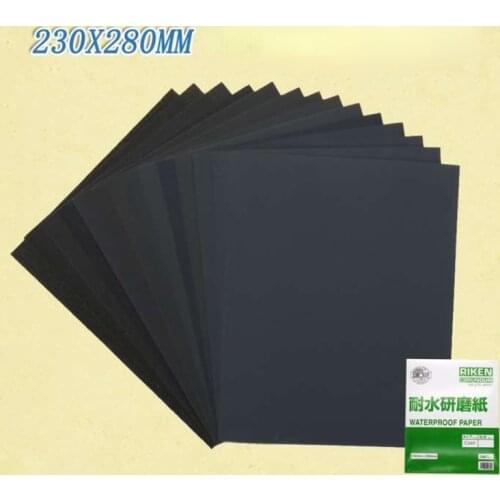 2/5pcs 230x280mm C34P Grind Sandpaper 1500-7000 Grit Water/Wet Abrasive Sandpapers For Automotive Metal Plastic Paint Waterproof