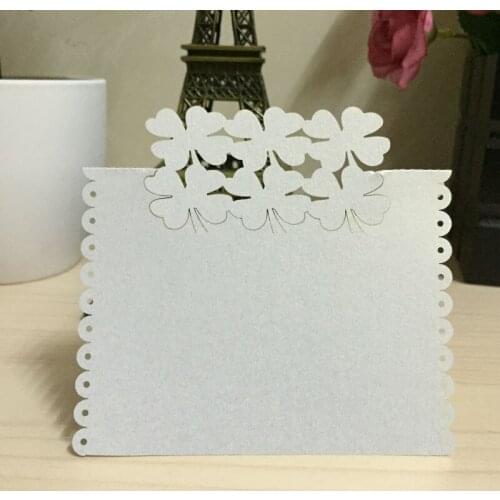 50PCS New Design Love Bird Shape Wedding Table Cards Seat Card, Customized Laser Cutting Vine Invitation Card Paper Party Favors