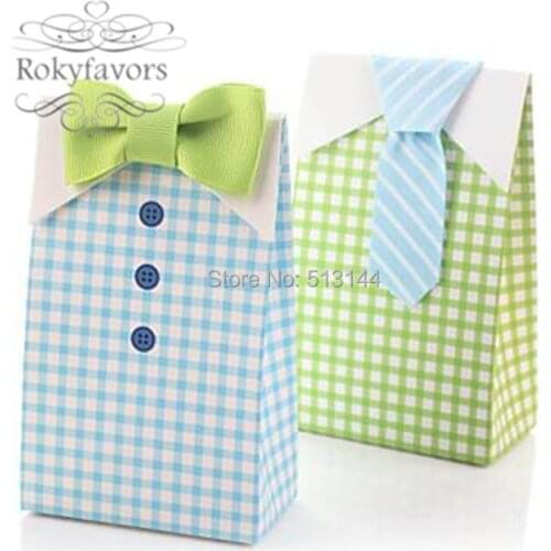 FREE SHIPPING 100PCS/Lot! Unique Plaid Candy Boxes Bridal Shower Party Supplies Gift Boxes Wedding Candy Box Party Favor Boxes