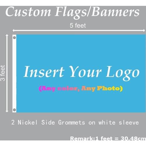 CustPrint 3 x 5 Feet Custom Printed Flag DIY Polyester Banner Customize Flags And Banners