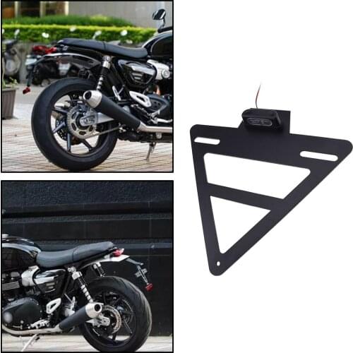 Motorcycle Motorbikes Rear Registration License Plate Holder Mount Accessories Replacement for Thruxton 1200 1200R 19-21