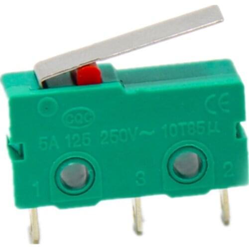 DuoWeiSi 3D Printer Parts KW4-3Z-3 straight shank micro switch limit Small 3pin micro switch