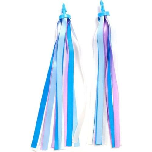 2 Pcs/1 pair Children Bicycle Handle Tape Ribbon Streamers Scooter Children Toy Tassels Children Girls Boys Bicycle Handlebar