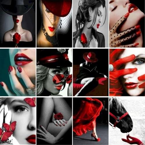 GATYZTORY Frame Painting By Numbers Kits Sexy Beauty Figure Picture By Numbers Diy Gift Canvas Painting Home Decors 40x50cm