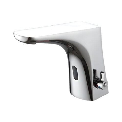 Brass Material Chrome Finishing Color Deck Mounted DC and AC of 2 Models Power Luxury Sense Automatic Faucet