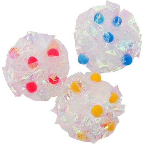 Legendog 3Pcs/Set Mix Colors Cat Toys Crinkle Ball Funny Mylar Ball Kitten Toy Cat Playing Ball Pet Supplies Pet Accessories Set