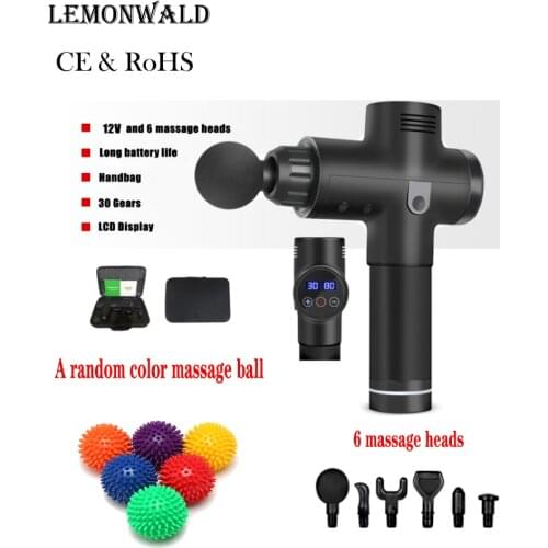 Massage Gun Fascia Gun Sport Therapy Muscle Massager Body Relaxation Pain Relief Slimming Shaping Massager With LCD Display