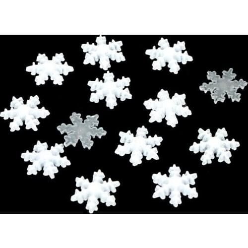 New 10mm 100pcs Snowflakes design Wedding/Christmas decoration /craft DIY