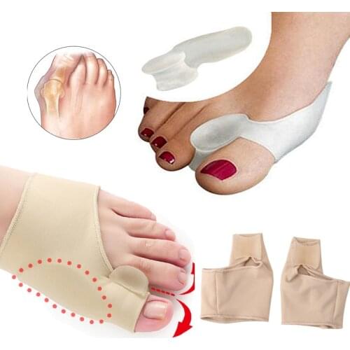 Hallux Valgus Corrector Silicone Toe Separator Orthosis Orthopedic Foot Bunion Corrector Stretcher Training Tool Foot Care Tools