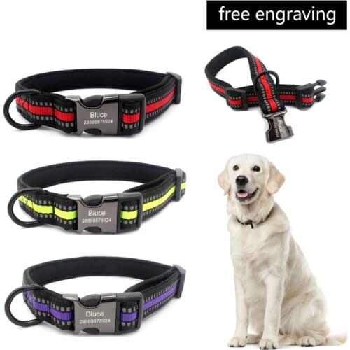 Anti-lost Dog Collars Dog Name ID Tags Gifts for Dog Lovers Pet Collar Tags for Dog Owner Engraved Pet Tag New Puppy Tag Gifts