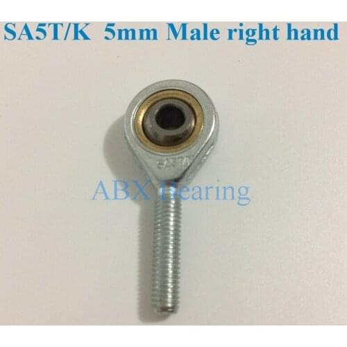 5mm SA5T/K POSA5 rod end joint bearing metric male right hand thread M5x0.8mm rod end bearing SA5 SAL5