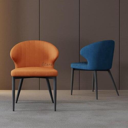 Nordic study chair backrest desk stool dressing table makeup chair simple modern household light luxury dining chair fabric