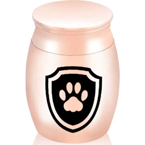 Paw Print Dog/Cat Paw Print Cremation Jewelry Ashes Holder Memorial Urn For Human Pet keepsake