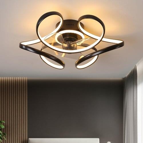 Modern led lamp with ceiling fan without blades bedroom ceiling fan with remote control ceiling fans with light indoor lighting