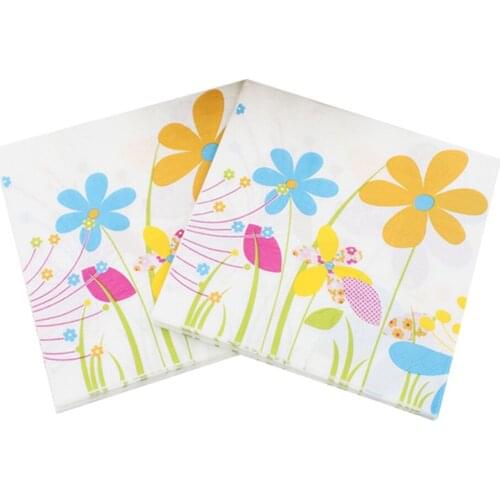 33x33cm 20Napkins/lot New Products on Market Sunflower Napkins DIY Birthday Wedding Party Paper Towel Decoration