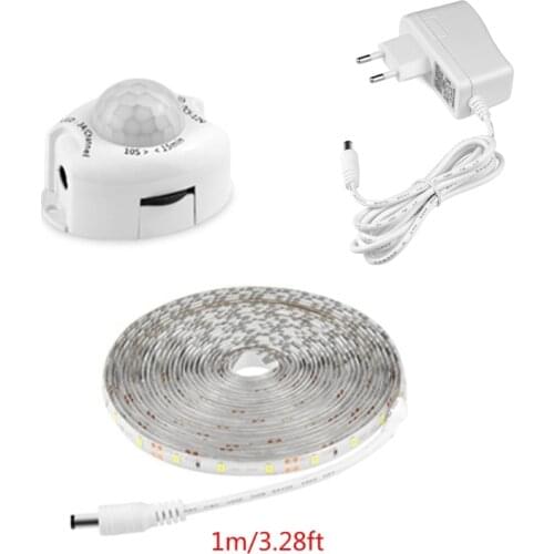 H7JB SMD 2835 Waterproof LED Strip Motion Sensor Light 12V Auto ON/OFF Flexible Neon Tape 1/2/3/4/5M Ledstrip Power Supply