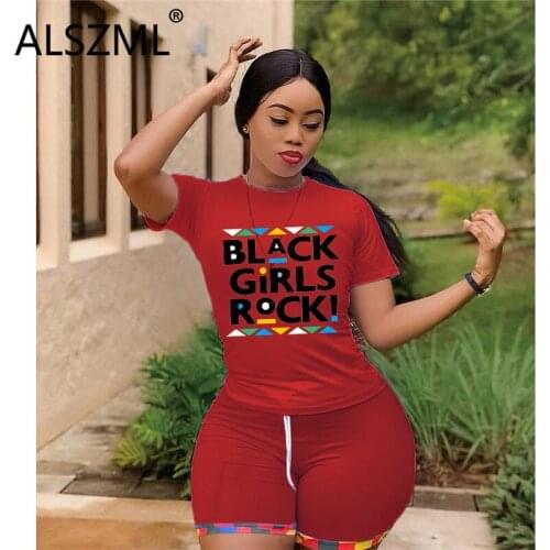 European fashion o neck letter print tops and shorts suit drawstring 2 pieces outfits for women track suit outfit