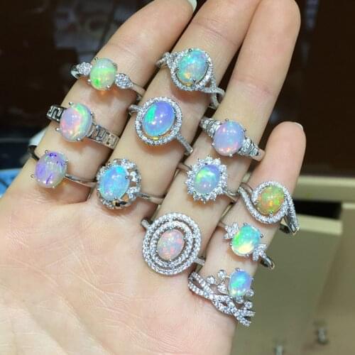 100% NATURAL ETHIOPIAN WELO FIRE OPAL RING CABOCHON 1 piece