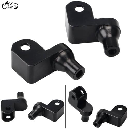 2Pcs Black Foot Pegs Mounting Bolt Adapters For Honda Goldwing 1500 1988-2000 Shadow ACE 1100 1999-2001 Valkyrie 1997-2004
