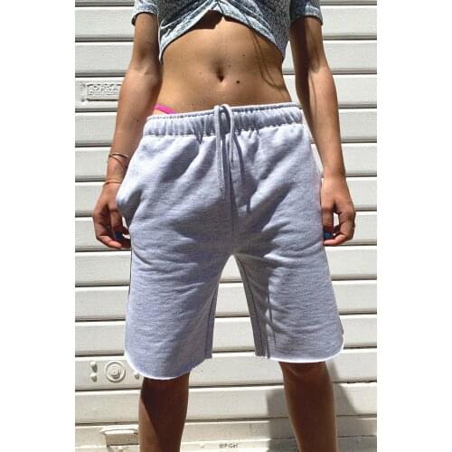2021 Women Casual knee Length Pant Trouser Sport Shorts Elastic cotton Summer short pant
