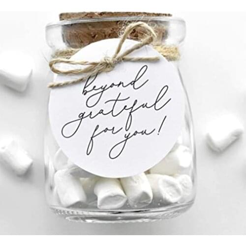 3cm4cm5cm6cm100PCS/Customize Your Own Personalized Round Square Wedding Label With Hole Text or Logo Handmade Thank You Label