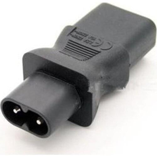 IEC 320 C8 male to C13 3Pin female power adapter, C13 to c8, C8 to C13 IEC 3Pin Female to 2Pin Male