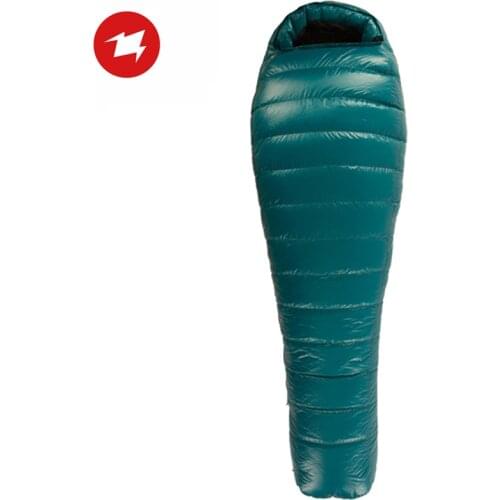 AEGISMAX M3 Ultralight Outdoor Camping Three Season Mummy Type Keep Warm Down Sleeping Bag 800FP White Goose Down Hiking Bag