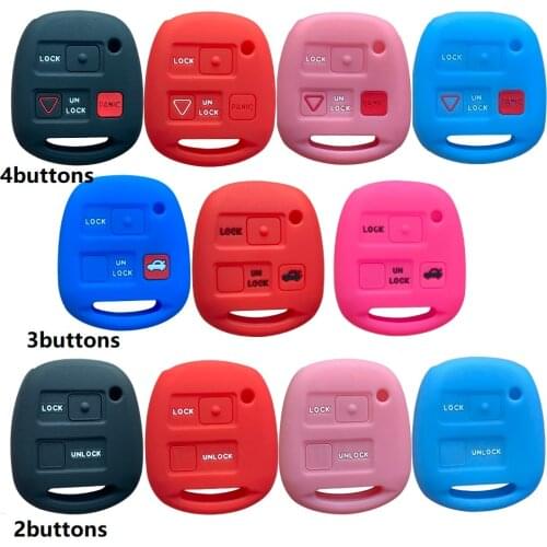 Car Key Fob Cover Case for Toyota Avensis Yaris Camry 30 RAV4 Land Cruiser 120 Prado Corolla Land Cruiser for Lexus RX 330 Is200