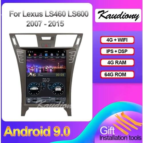 Kaudiony 12.1" Android 9.0 For Lexus LS460 LS600 Car Dvd Multimedia Player Auto Radio Automotivo GPS Navigation DSP 4g 2009-2015