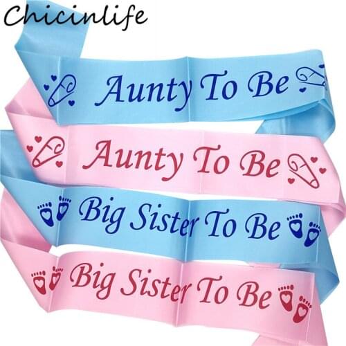 Chicinlife 1Pcs Aunty To Be /Mummy To Be/Grandma To Be Sash Birthday Party Baby Shower Pregnancy Announcement Decor Supplies