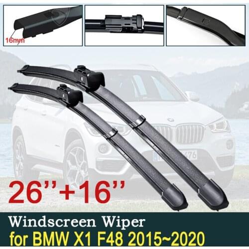 For BMW X1 F48 2015~2020 Car Wiper Blades Front Windscreen Windscreen Wipers Car Accessories 2016 2017 2018 2019