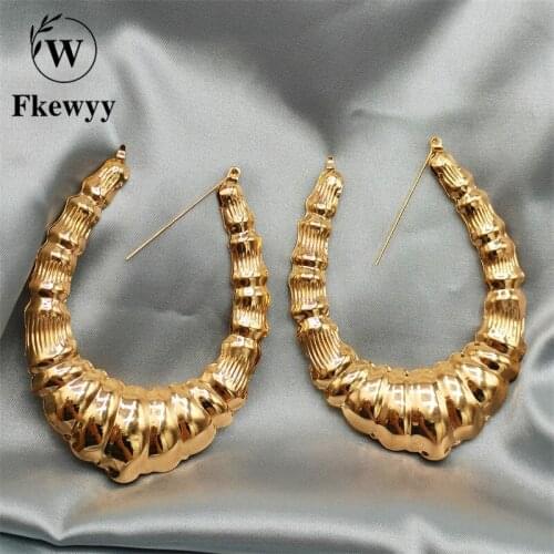 Fkewyy Earrings Luxury Jewelry Punk Designer Earrings Fashion Accessories For Women Big Earing Fashion Jewelry 2021 Gothic Party