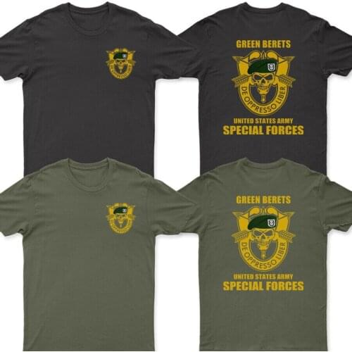 Special Forces Group Airborne Military Green Beret T-Shirt. Summer Cotton O-Neck Short Sleeve Mens T Shirt New S-3XL