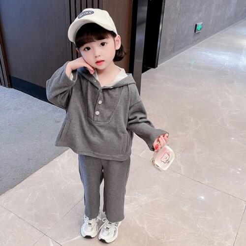 Baby Girl Clothes Solid Jacket + Pants Girls Clothing Casual Costume For Girl Spring Autumn Kids Clothing