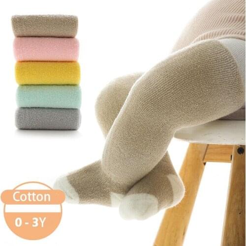 New Winter Kids Boys Girls Towel Socks Knee High Infant Cotton Socks Non-slip Newborn Baby Sock Long Children Socks Warm