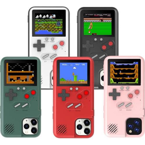 New LCD Screen Handheld Retro Game Console Phone Case For iPhone 12 Pro Max Portable Video Game Player