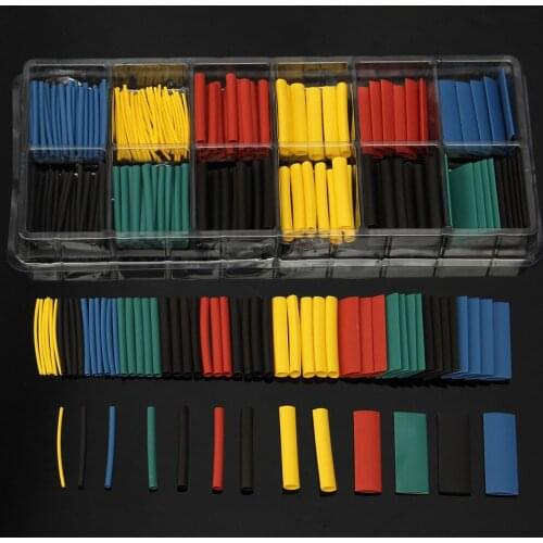 New High Quality 280pcs 8-Size Polyolefin 2: 1 Heat Shrink Tubing Kit