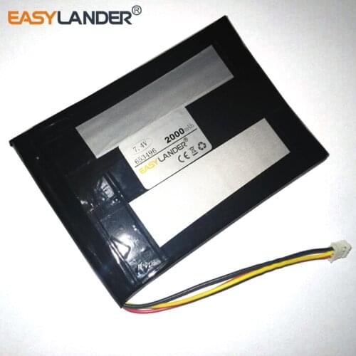 PL653496-2P 656895 7.4V 2000mAh Li-Polymer battery For DVD player Fusion FPD-10106T 653496-2P