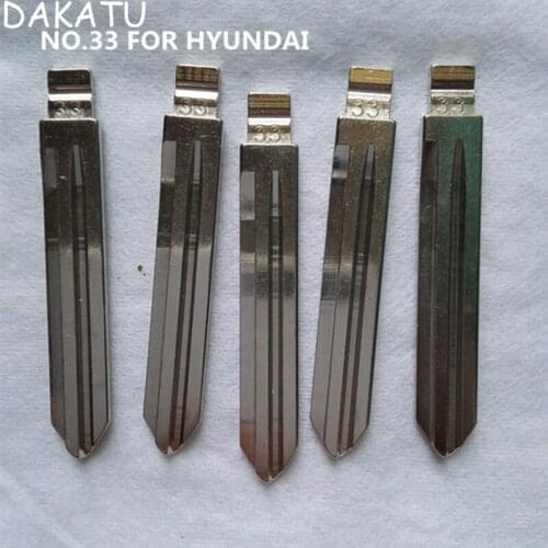 DAKATU Blank Flip Remote Key Blade NO.33 For Hyundai Yuxiang Accent Remote Key / Transponder Key Blade
