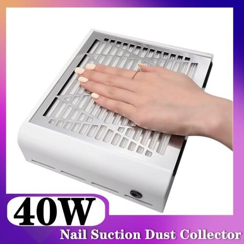 40W Nail Dust Collector Vacuum Cleaner Nail Manicure Strong Nail Fan Suction Professional For Manicure Machine Art Equipment